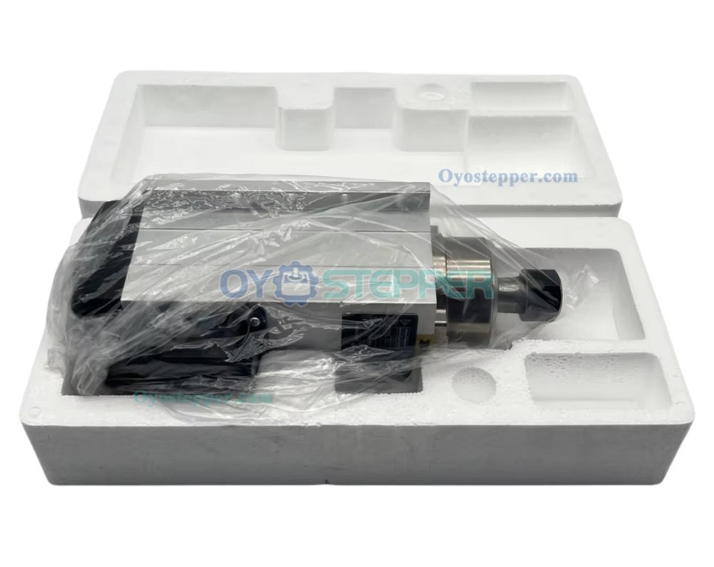 CNC Spindle Motor 4.5KW ER32 18000RPM /24000RPM 220V 380V Air Cooled Square Spindle Motor